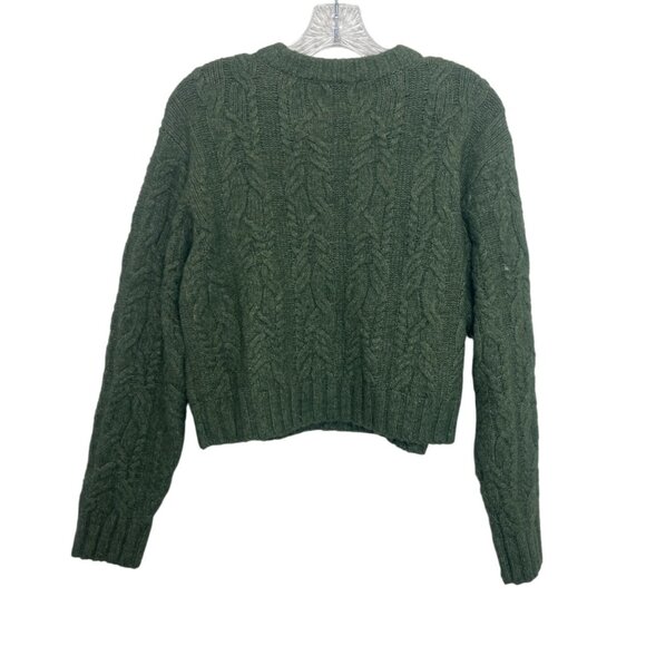 Universal Thread Cable Knit Sweater Womens XS Green Warm Winter Fall - Picture 3 of 7